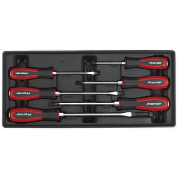 Sealey 6 Piece Hammer Through Screwdriver Set in Module Tray