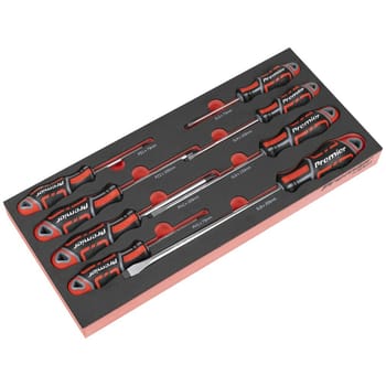 Sealey Premier 8 Piece Screwdriver Set in Module Tray