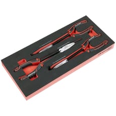 Sealey Premier 3 Piece Long Reach Needle Nose Pliers Set in Module Tray