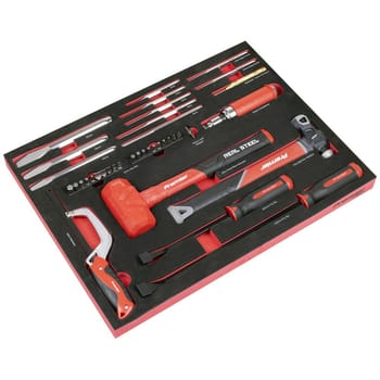Sealey Premier 39 Piece Chisel, Punch and Pry Bar Set