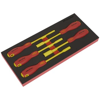 Sealey 5 Piece VDE Insulated Nut Driver Set in Module Tray