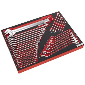 Sealey 35 Piece Multi Purpose Spanner Set in Module Tray
