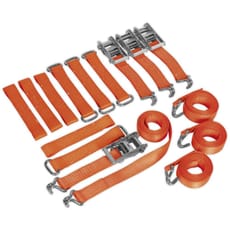 Sealey Car Transporter Ratchet Tie Down Kit
