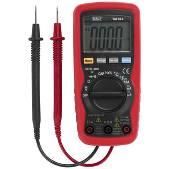 Sealey TM103 Professional Auto Ranging 11 Function Digital Multimeter