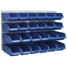 Sealey 24 Piece Storage Bin and Wall Panel Set
