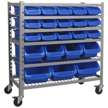 Sealey 22 Piece Mobile Bin Storage System