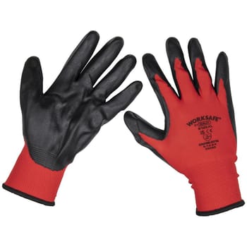 Sealey Worksafe Flexi Grip Nitrile Foam Palm Gloves