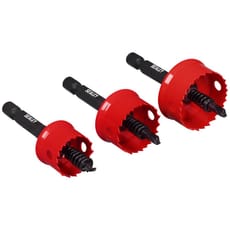 Sealey 3 Piece Hex Shank Thin Wall Hole Saw Set