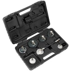Sealey 7 Piece Brake and Clutch Pressure Bleeder Cap Set