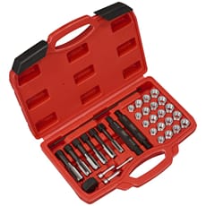 Sealey 33 Piece Glow Plug Thread Repair Tool Kit