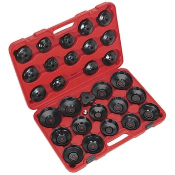 Sealey 30 Piece Oil Filter Cap Wrench Set