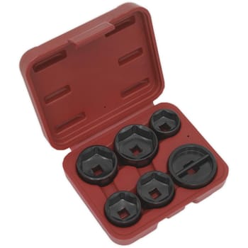 Sealey VS7103 6 Piece Oil Filter Cap Wrench Set