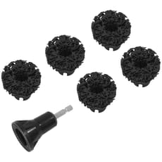 Sealey 6 Piece Hex Shank Stud Hub Cleaning Disc Set