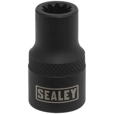 Sealey 3/8" Drive 11 Point Square Ribe Brake Caliper Socket
