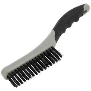 Sealey Soft Grip Handle Steel Wire Brush