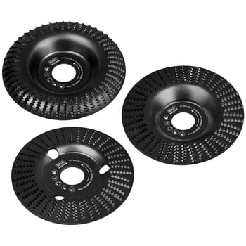 Sealey 3 Piece Wood Carving Disc Set for Angle Grinders 115mm