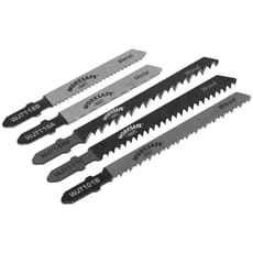 Sealey 5 Piece T Shank Wood and Metal Cutting Jigsaw Blade Set