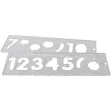 Trend Number Uppercase Template Set