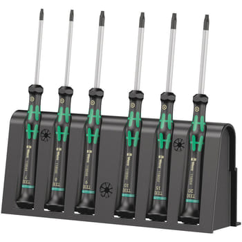 Wera 6 Piece 2067/6 Kraftform Micro Security Torx Screwdriver Set