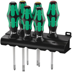 Wera 6 Piece Kraftform Plus 355/350/6 Screwdriver Set