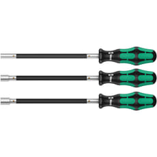 Wera 3 Piece Kraftform Flexible Shaft Nutspinner Set