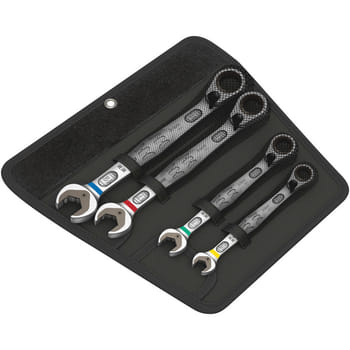 Wera 4 Piece Joker 6001 Combination Ratchet Spanner Set
