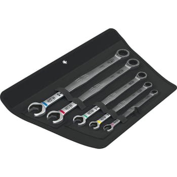 Wera 6007 Joker 5 Piece Ring Ratchet Spanner Set