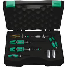 Wera 7443/61/9 Tyre Pressure Control System Assembly Tool Kit