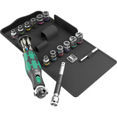 Wera 8009 Zyklop Pocket Set 4 Metric and Imperial Socket Set