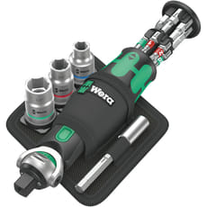 Wera 8009 Zyklop Pocket Set Imperial 2 Ratchet, Socket and Bit Set