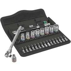 Wera 8100 SA10 Zyklop 28 Piece 1/4" Drive Socket Set and Bit Set