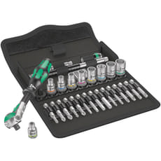 Wera 8100 Zyklop 28 Piece 1/4" Drive Socket and Bit Set