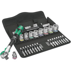 Wera 8100 SB6 Zyklop 29 Piece 3/8" Drive Socket and Bit Set