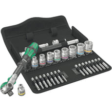 Wera 8100 SB9 Zyklop 29 Piece 3/8" Drive Socket and Bit Set