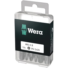 Wera 851/1Z PH SB Tough DIY Phillips Screwdriver Bits 