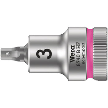 Wera 8740 B HF Zyklop 3/8" Drive Hexagon Socket Bit Metric