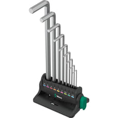 Wera 950/9 9 Piece Chrome Plated Hex Plus Allen Key Set