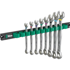 Wera 6000 Joker 1 8 Piece Ratchet Combination Spanner Set Imperial on Magnetic Rail