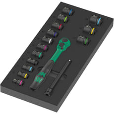 Wera Zyklop Comfort 16 Piece 3/8" Drive Socket Set in Foam Module