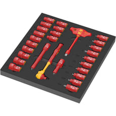 Wera 28 Piece 3/8" Drive Zyklop VDE Insulated Socket Set in Foam Module