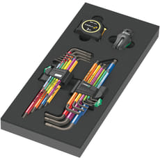 Wera 9740 20 Piece Torx, Hex Key and Stabila Tape Measure Set