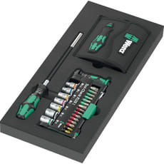 Wera 57 Piece Kraftform Kompakt and Tool Check Plus Kit in Foam Tray
