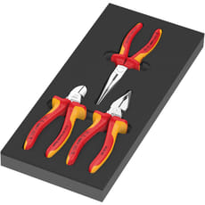 Wera 9784 3 Piece Foam Insert Knipex VDE Plier Set