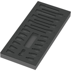 Wera Empty Foam Insert Tray for 9723 3/8" Drive Socket Bit Set