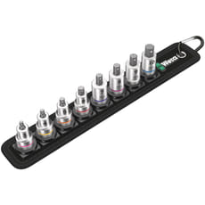 Wera 9 Piece 3/8 Drive Zyklop 2 In-Hex HF Bit Socket Set