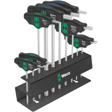 Wera 10 Piece Bicycle T Handle Hex and Torx Key Set