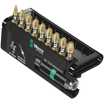 Wera 10 Piece Bit-Check Bitorsion Pozi Screwdriver Bit Set
