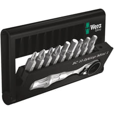 Wera 10 Piece Zyklop Screwdriver Bit Set and Ratchet