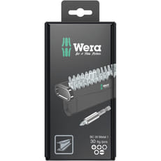 Wera 30 Piece Screwdriver Bit Set for Metal Working