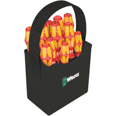 Wera 12 Piece Kraftform Plus VDE Insulated 2Go Screwdriver Set